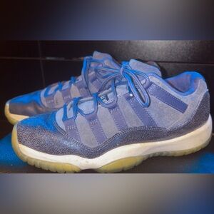 Big Kids Blue Jordans